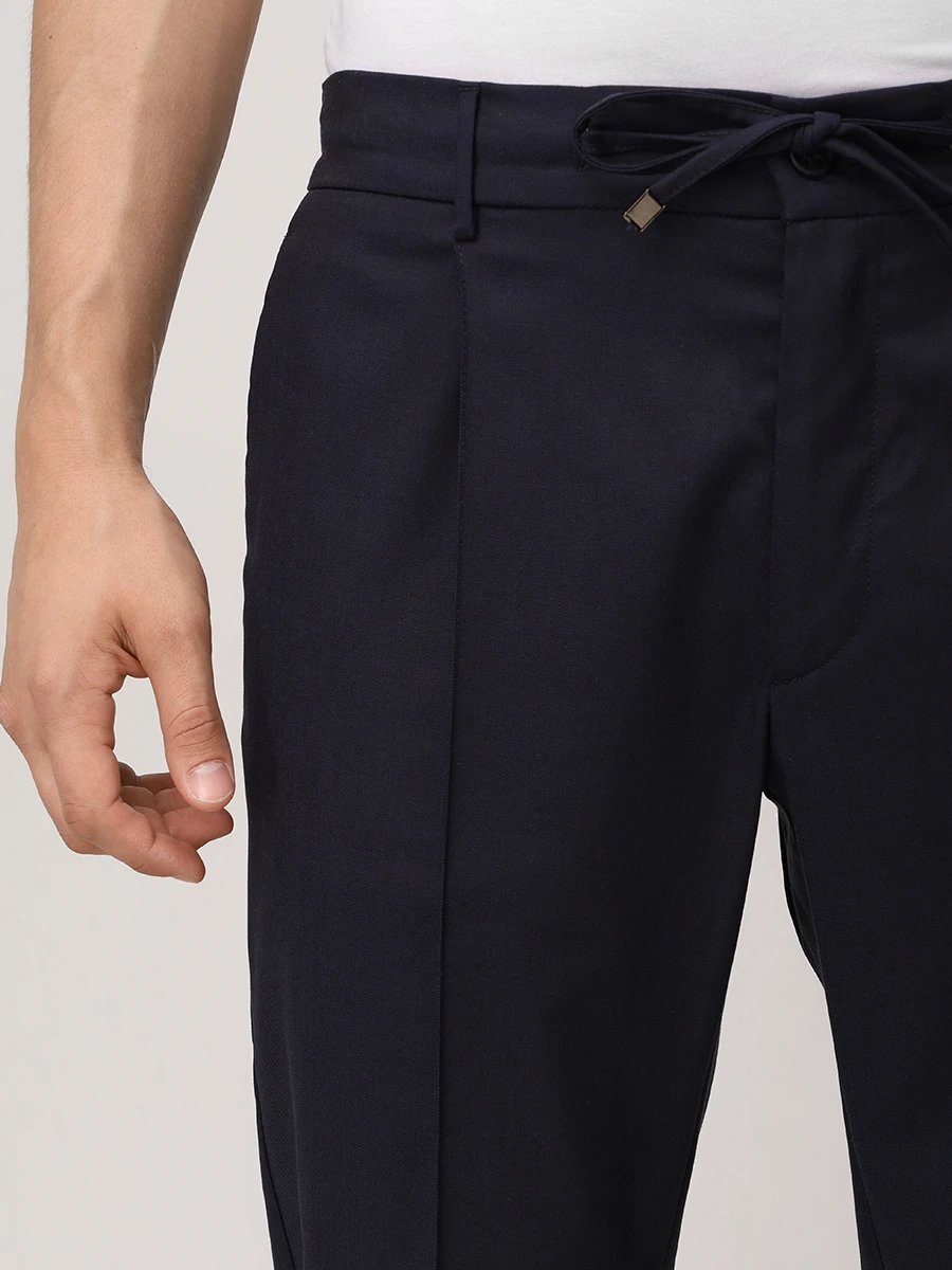 Брюки из лиоцелла BERWICH TS1097X_NAVY_SPIAGGIA 1 PTECH Темно- Синий  Фото 5