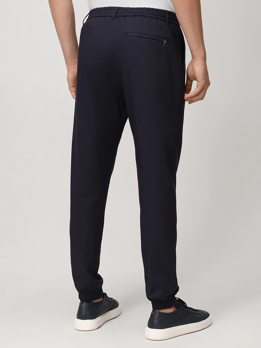 Брюки из лиоцелла BERWICH TS1097X_NAVY_SPIAGGIA 1 PTECH Темно- Синий  Фото 3