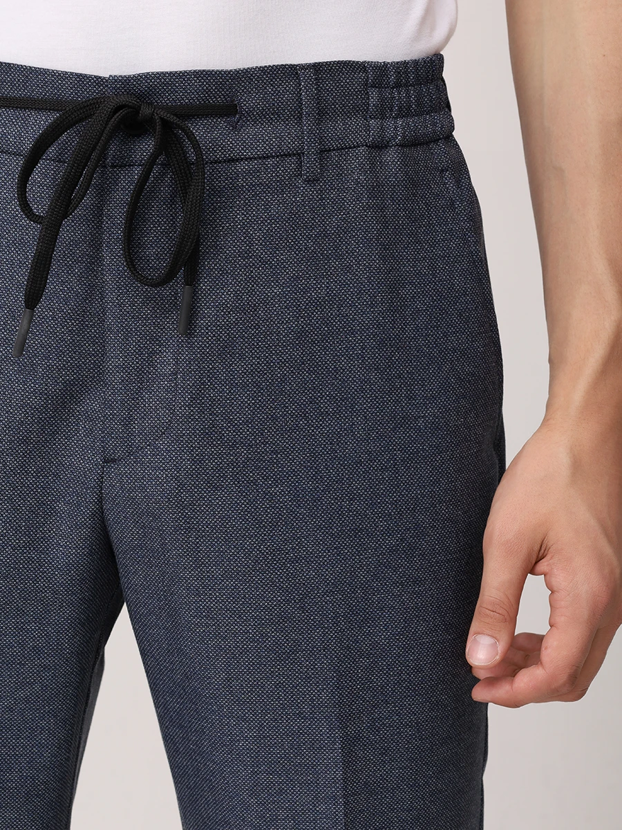 Брюки из шерсти и хлопка BERWICH GB1678_BLUE_YRETRO Синий  Фото 5