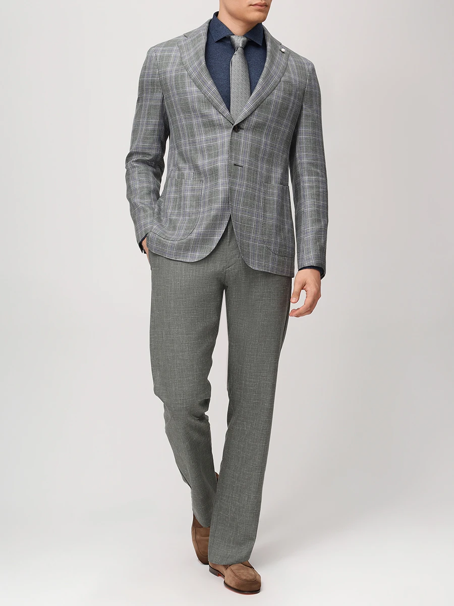 Рубашка Slim Fit хлопковая GRAN  SASSO 60120/72710/661 Синий  Фото 2