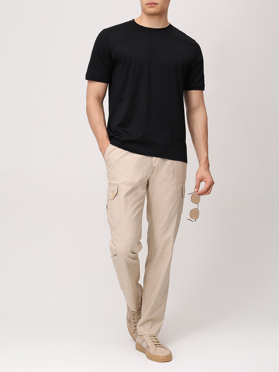 Футболка хлопковая GRAN  SASSO 60133/74002/099 Черный  Фото 2