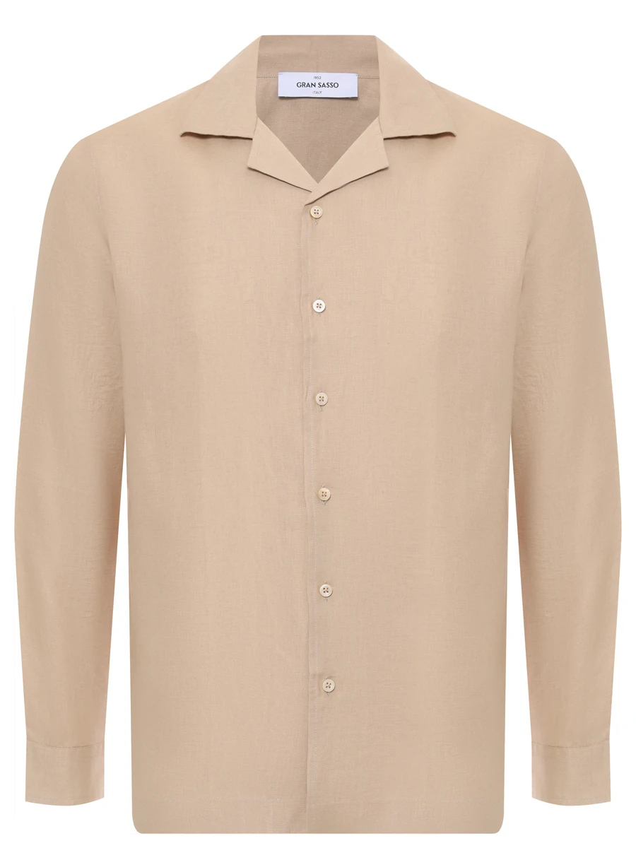 Рубашка Regular Fit льняная GRAN  SASSO 61148/50001/010 Бежевый 