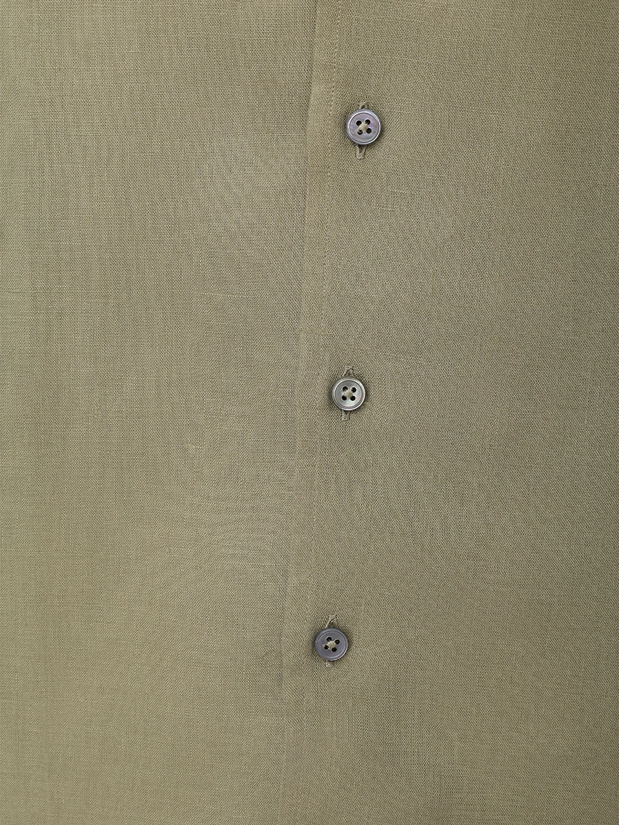 Рубашка Regular Fit льняная GRAN  SASSO 61148/50001/460 Хаки  Фото 6