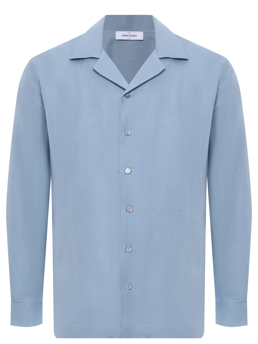 Рубашка Regular Fit льняная GRAN  SASSO 61148/50001/570 Синий 