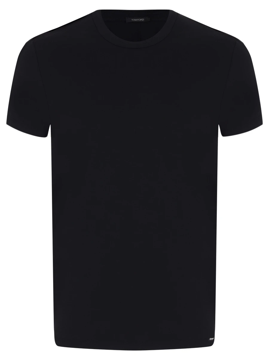 Футболка из хлопка и модала TOM FORD T4M081410/002 Черный 