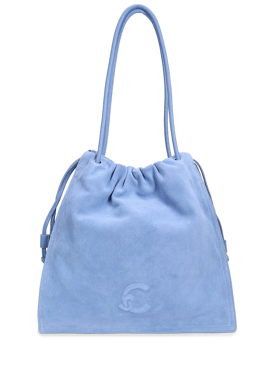 Сумка замшевая с брелоком COCCINELLE E1 SS6 B36/E2 R8M Y01 Голубой 