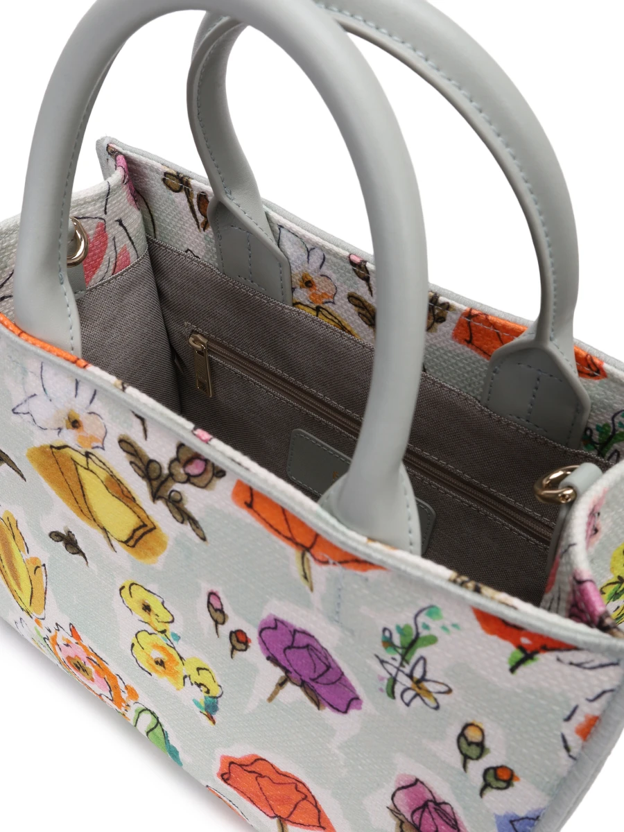 Сумка текстильная FURLA WB01811-BX3878-TRU00 Цветочный принт  Фото 3