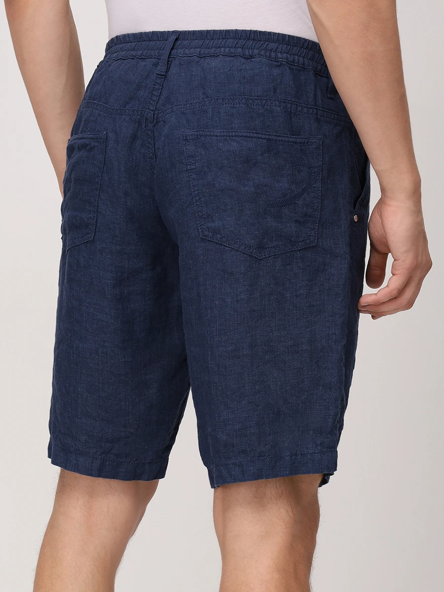 Шорты льняные HANDPICKED 03323/L/RICCIONE/850 Темно- Синий  Фото 3