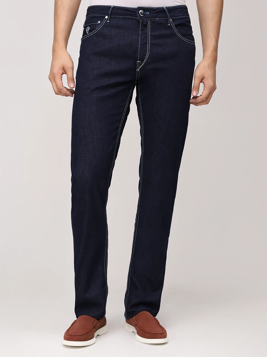 Джинсы Regular Fit хлопковые HANDPICKED 03288/W1/RIMINI-TAO Темно- Синий  Фото 4