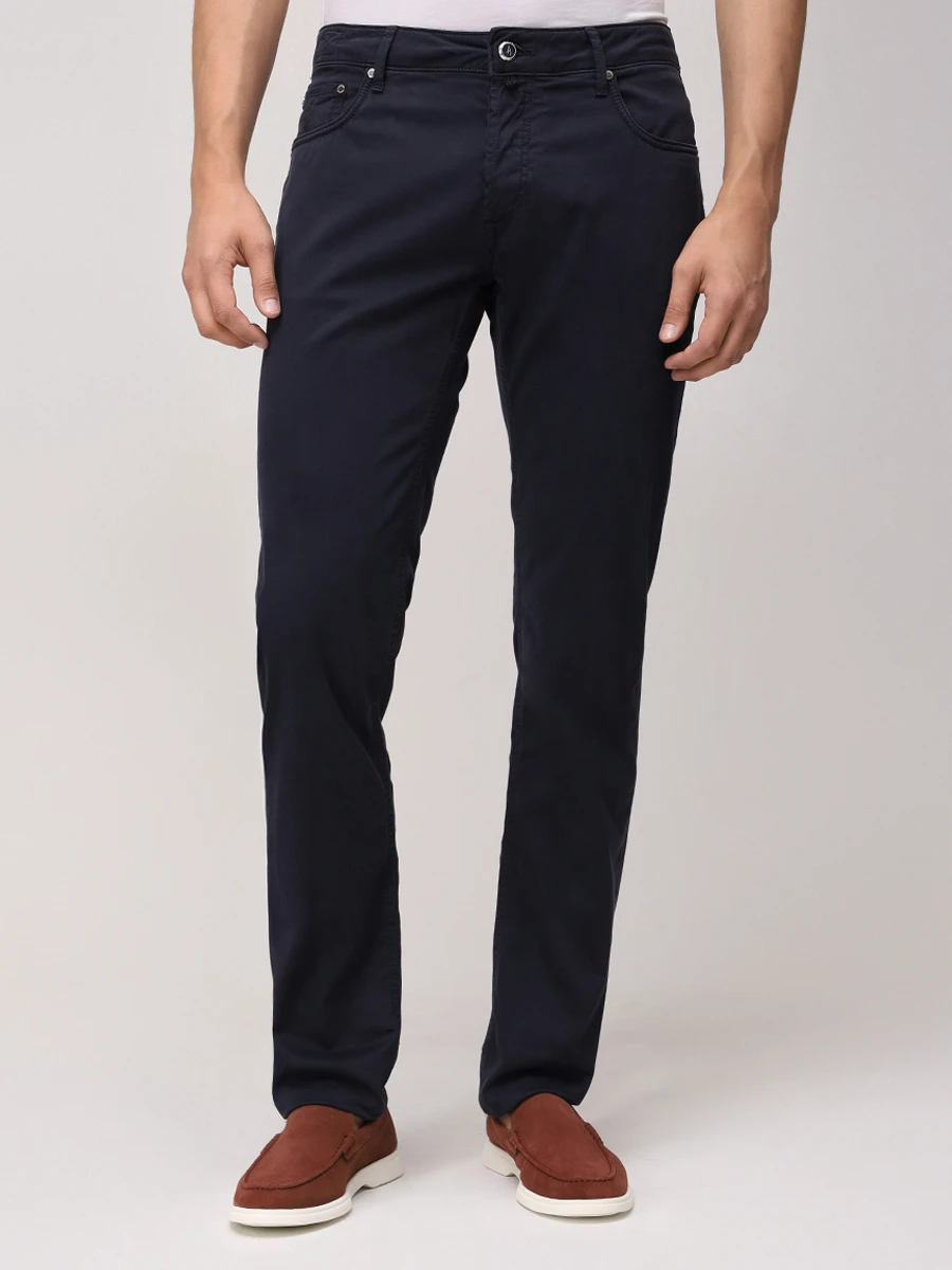 Джинсы Regular Fit хлопковые HANDPICKED 03357/S/RAVELLO/870 Темно- Синий  Фото 4