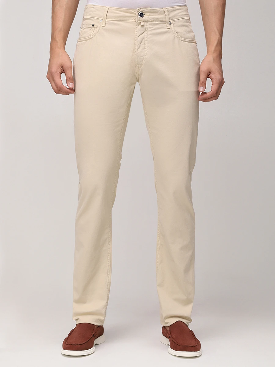Джинсы Regular Fit хлопковые HANDPICKED 03357/S/RAVELLO/106 Бежевый  Фото 4