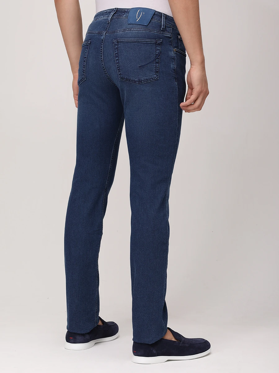 Джинсы Slim Fit хлопковые HANDPICKED 02964/W2/RAVELLO Синий  Фото 3