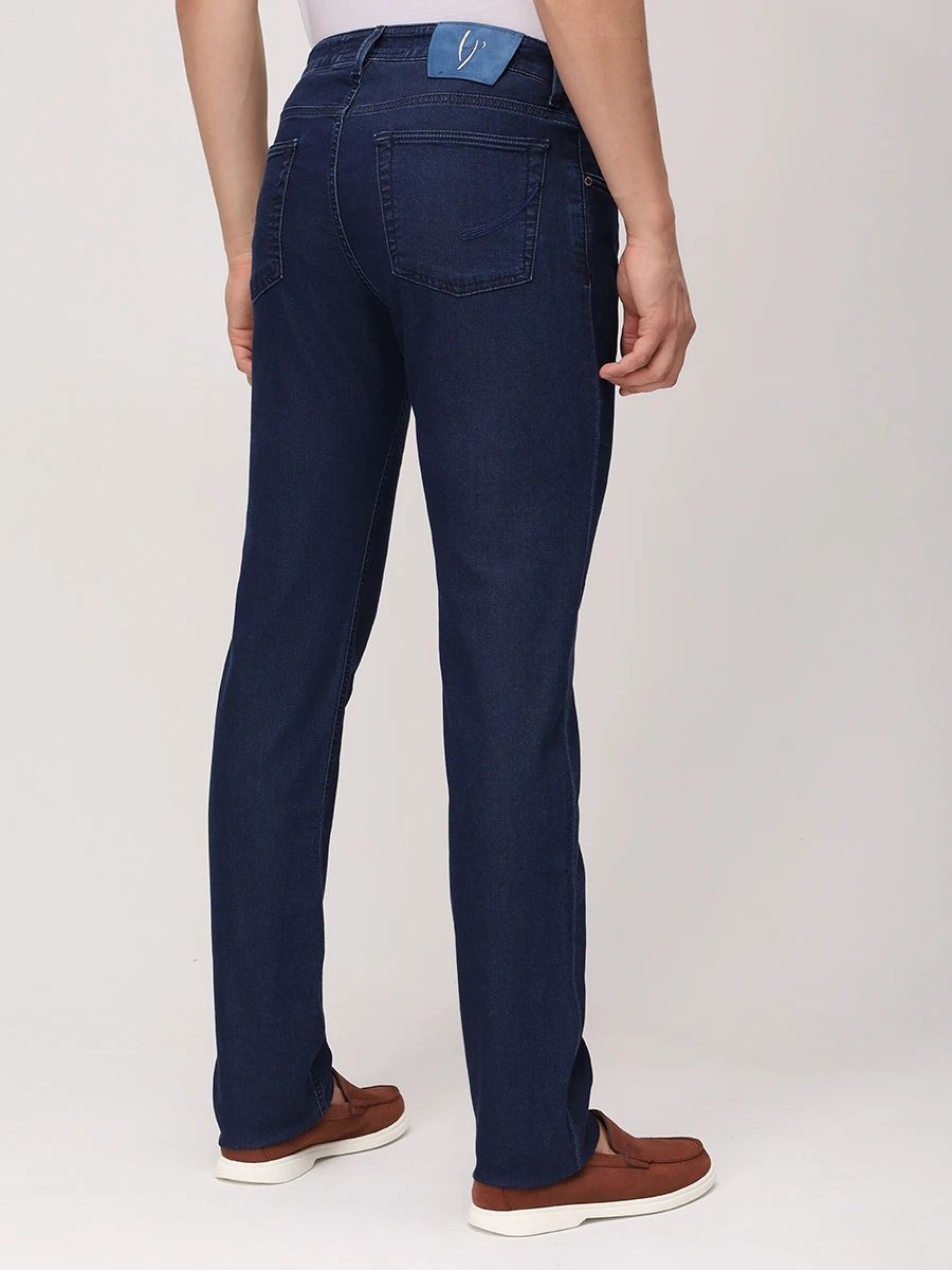 Джинсы Regular Fit хлопковые HANDPICKED 02964/W1/RAVELLO Темно- Синий  Фото 3