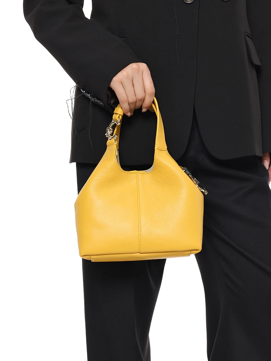 Сумка кожаная COCCINELLE E1 SHA J19/E2 M9K G28 Желтый  Фото 2