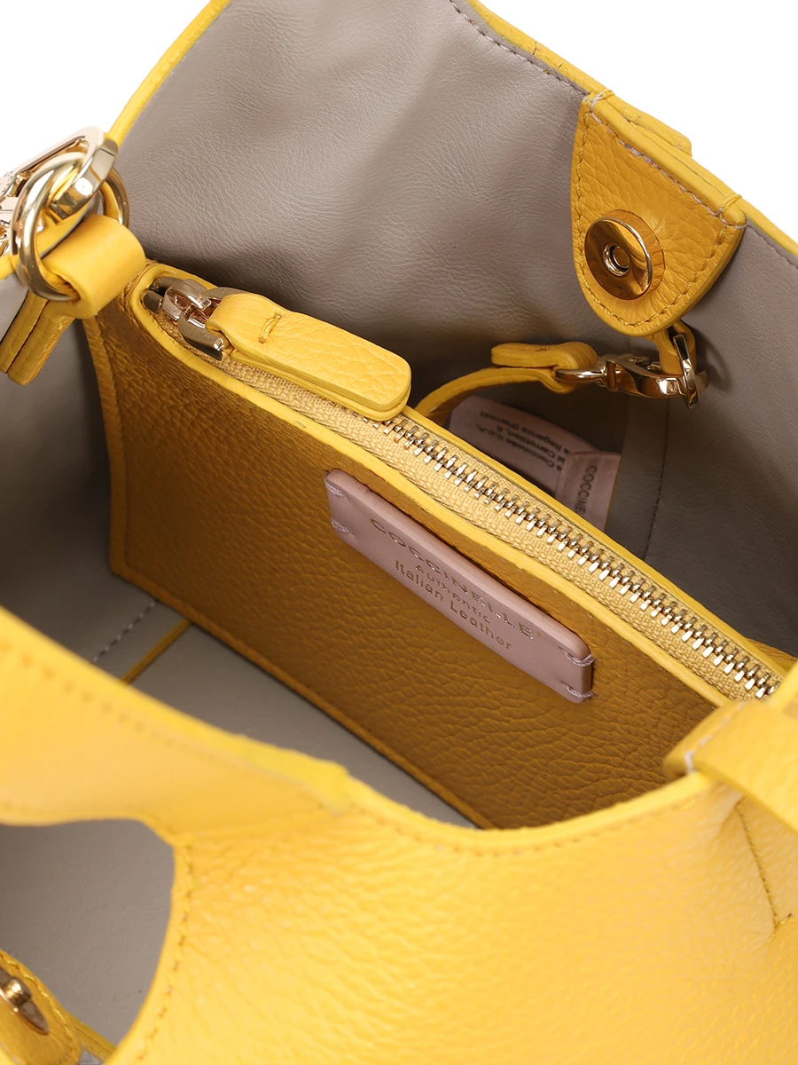Сумка кожаная COCCINELLE E1 SHA J19/E2 M9K G28 Желтый  Фото 5