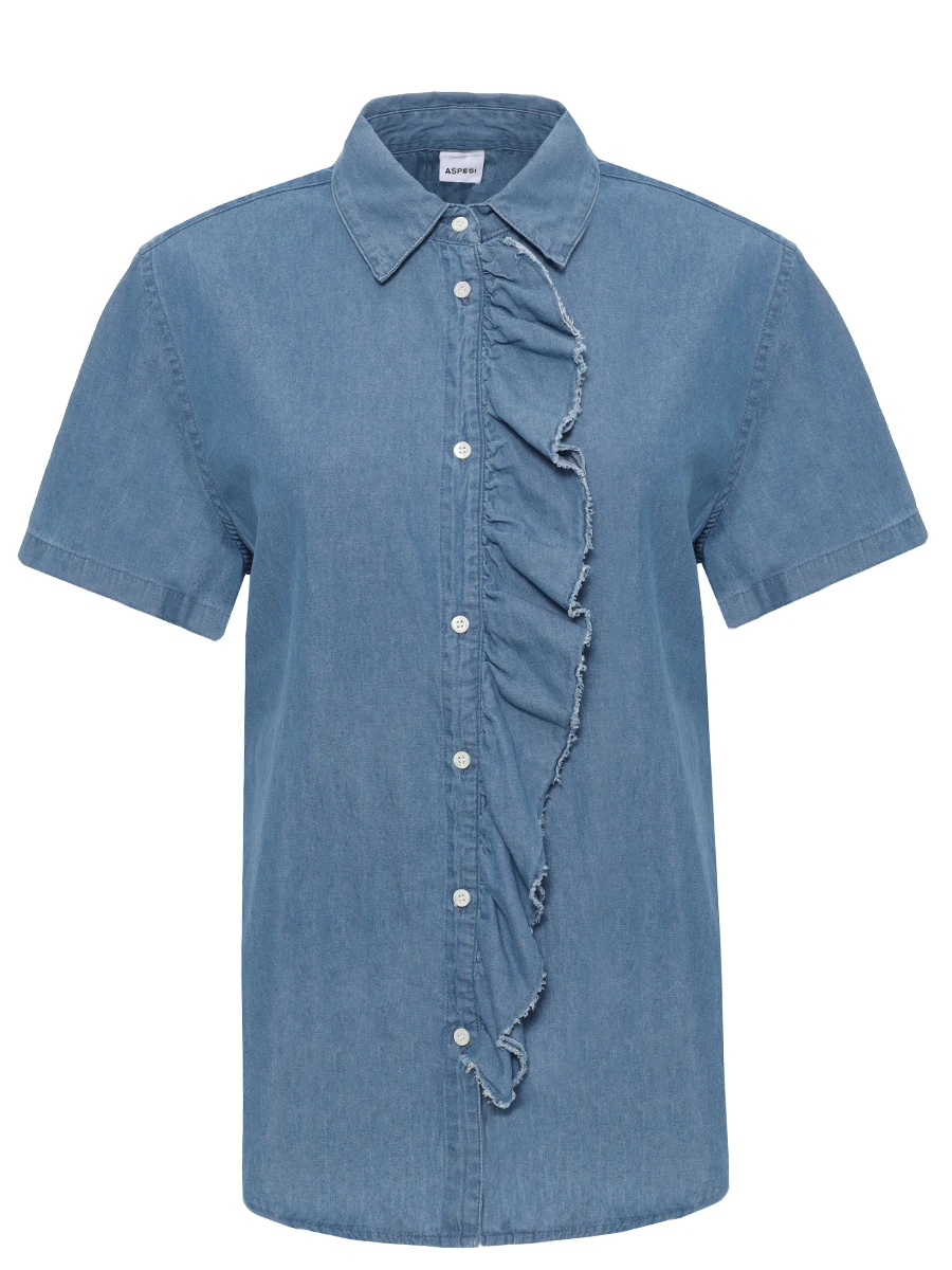 Рубашка хлопковая ASPESI 5403 _M124 01122 Деним 