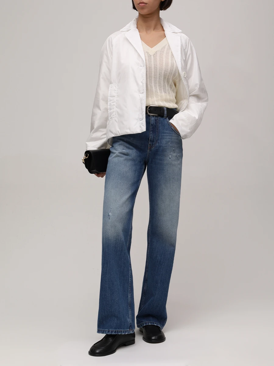 Куртка однотонная ASPESI N534 _7961 96072 Белый  Фото 2