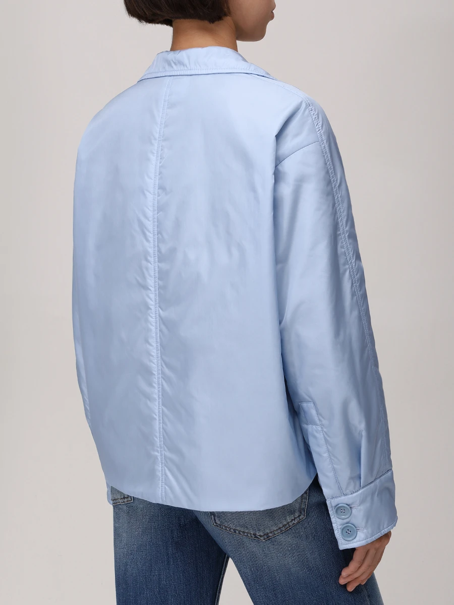 Куртка однотонная ASPESI N534 _7961 96070 Голубой  Фото 3