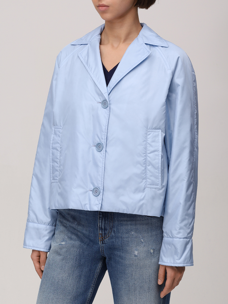 Куртка однотонная ASPESI N534 _7961 96070 Голубой  Фото 4