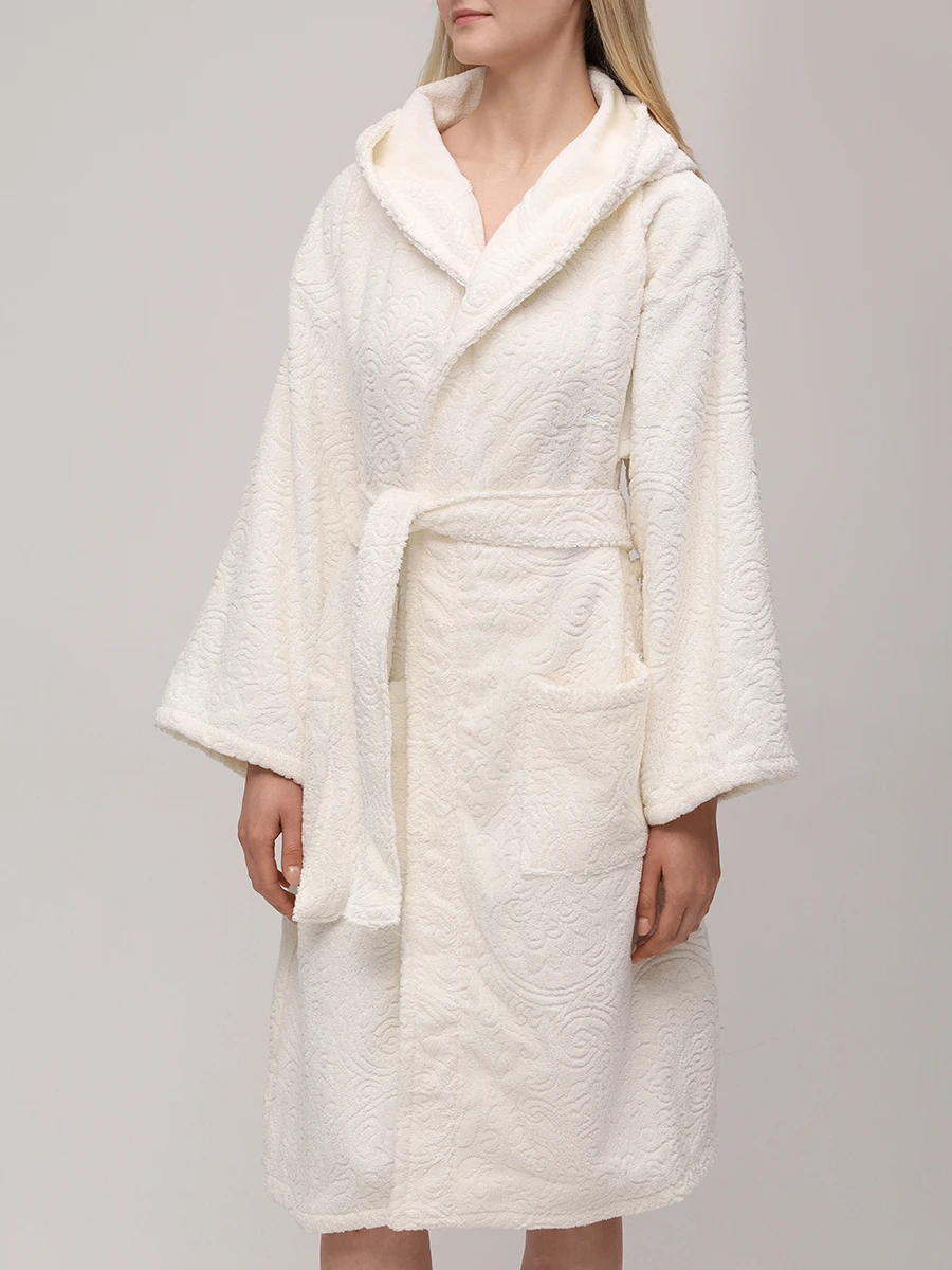 

Халат хлопковый, Белый, UKFD0002 AC251 W0800