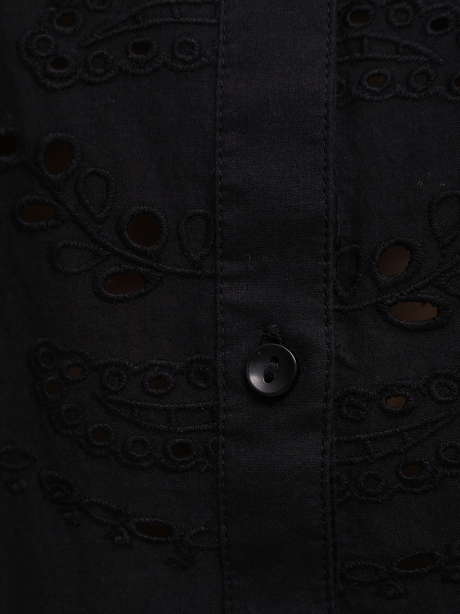 

Блуза хлопковая, Черный, 4602412