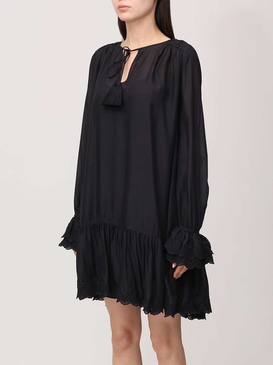 Платье из модала NOT SHY 4602414 Черный  Фото 4