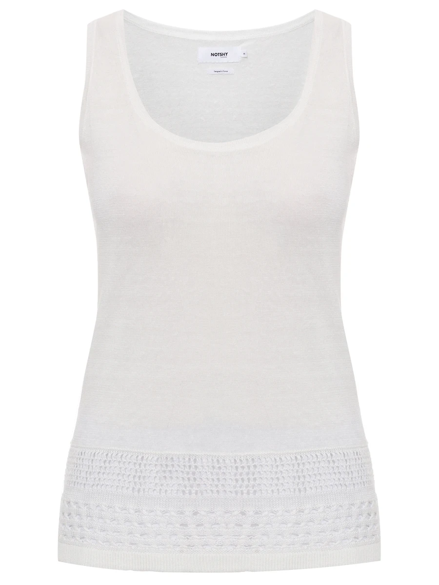 Топ льняной NOT SHY 4603150 Белый 