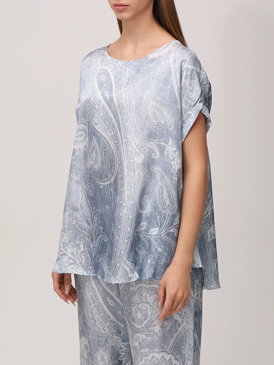 Костюм из вискозы LE TRICOT PERUGIA 66958/66957 7453 Синий  Фото 4