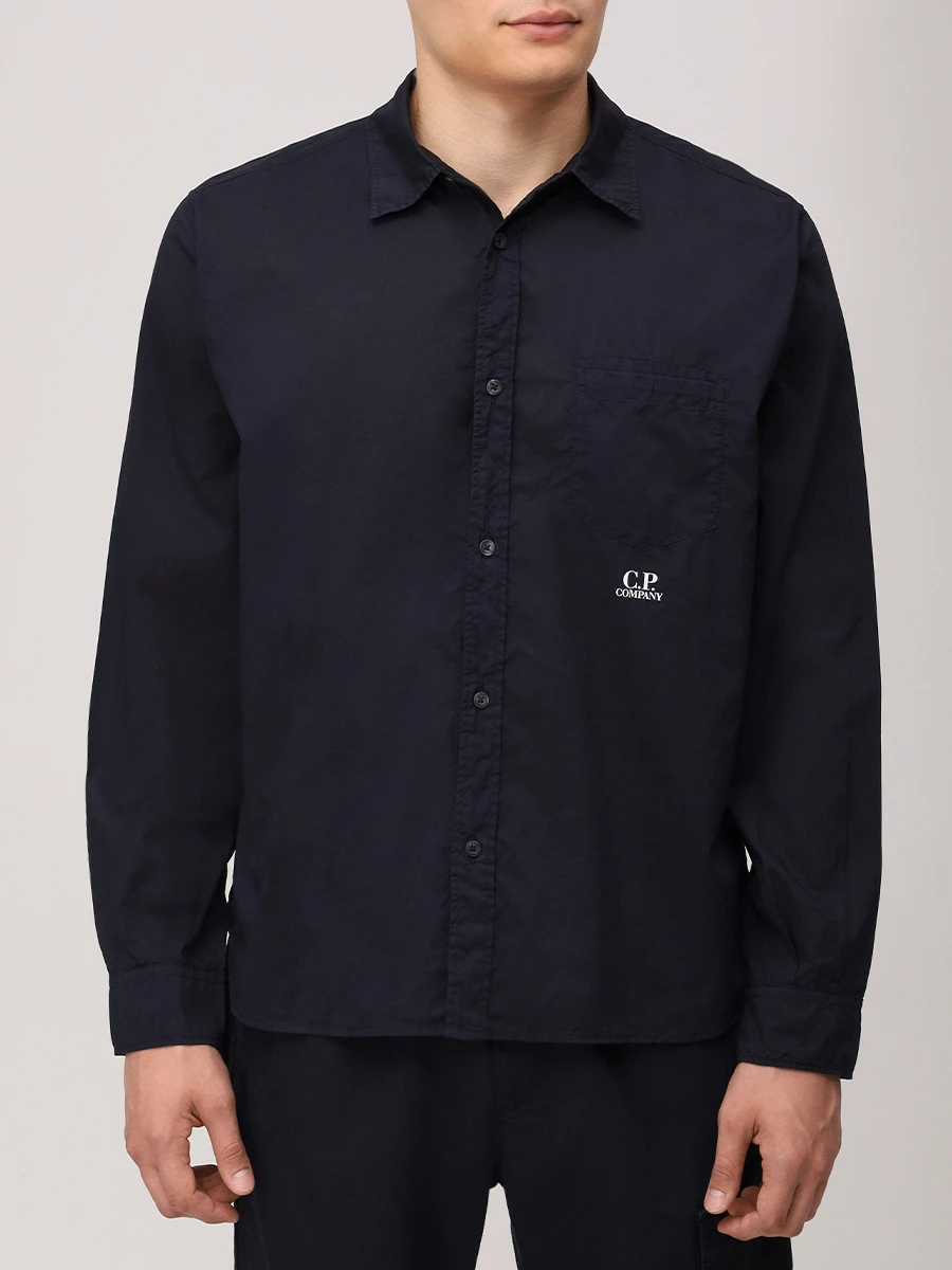 Рубашка Regular Fit хлопковая CP COMPANY 18CMSH248A-110349G 888 Синий  Фото 4