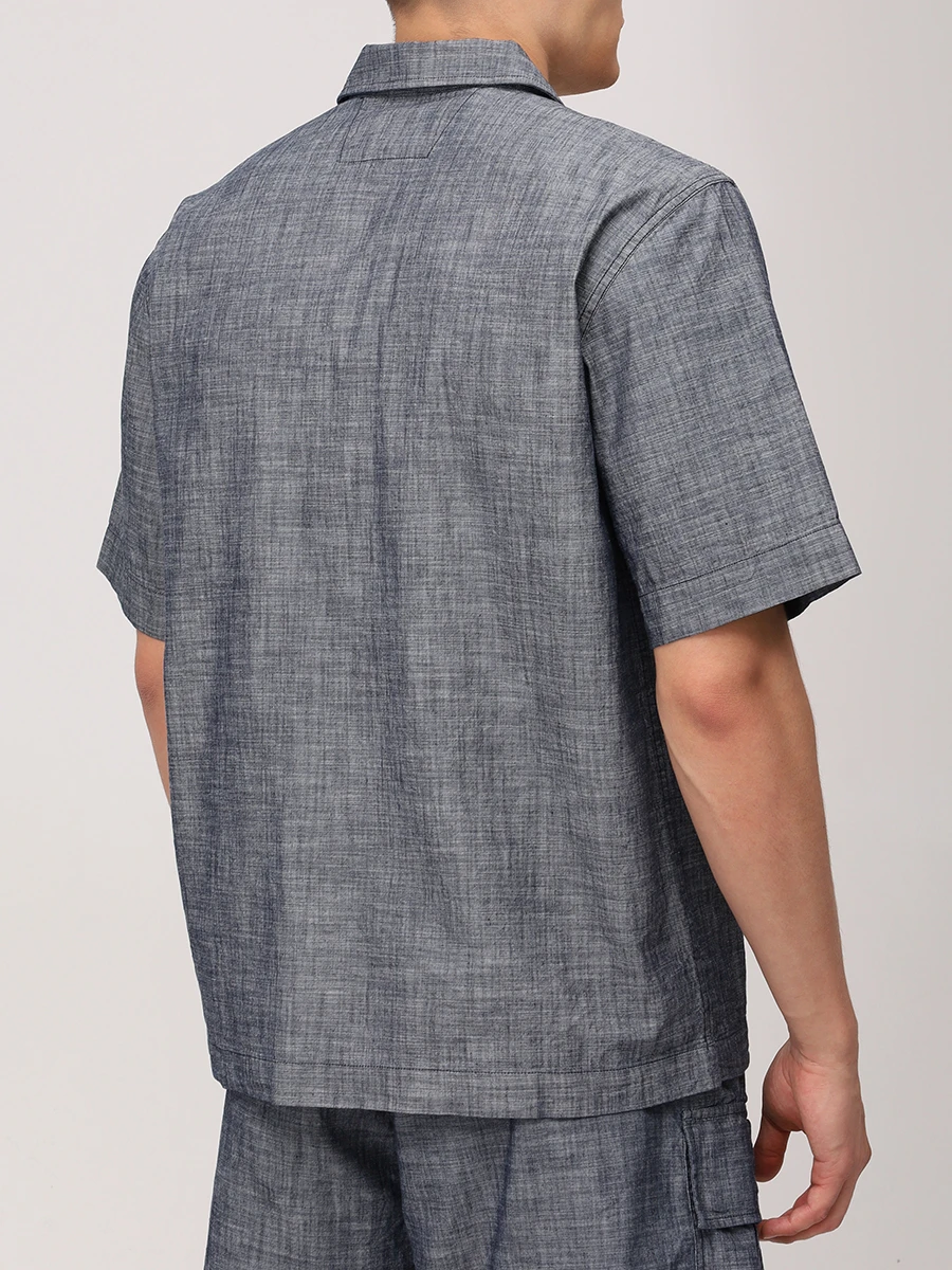 Рубашка Regular Fit хлопковая CP COMPANY 18CMSH151A-110065W/D17 Деним  Фото 3