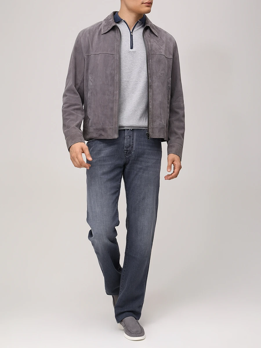 Джинсы Regular Fit хлопковые JACOB COHEN JUM_QE005 030 S4126 V1 600D Серый  Фото 2