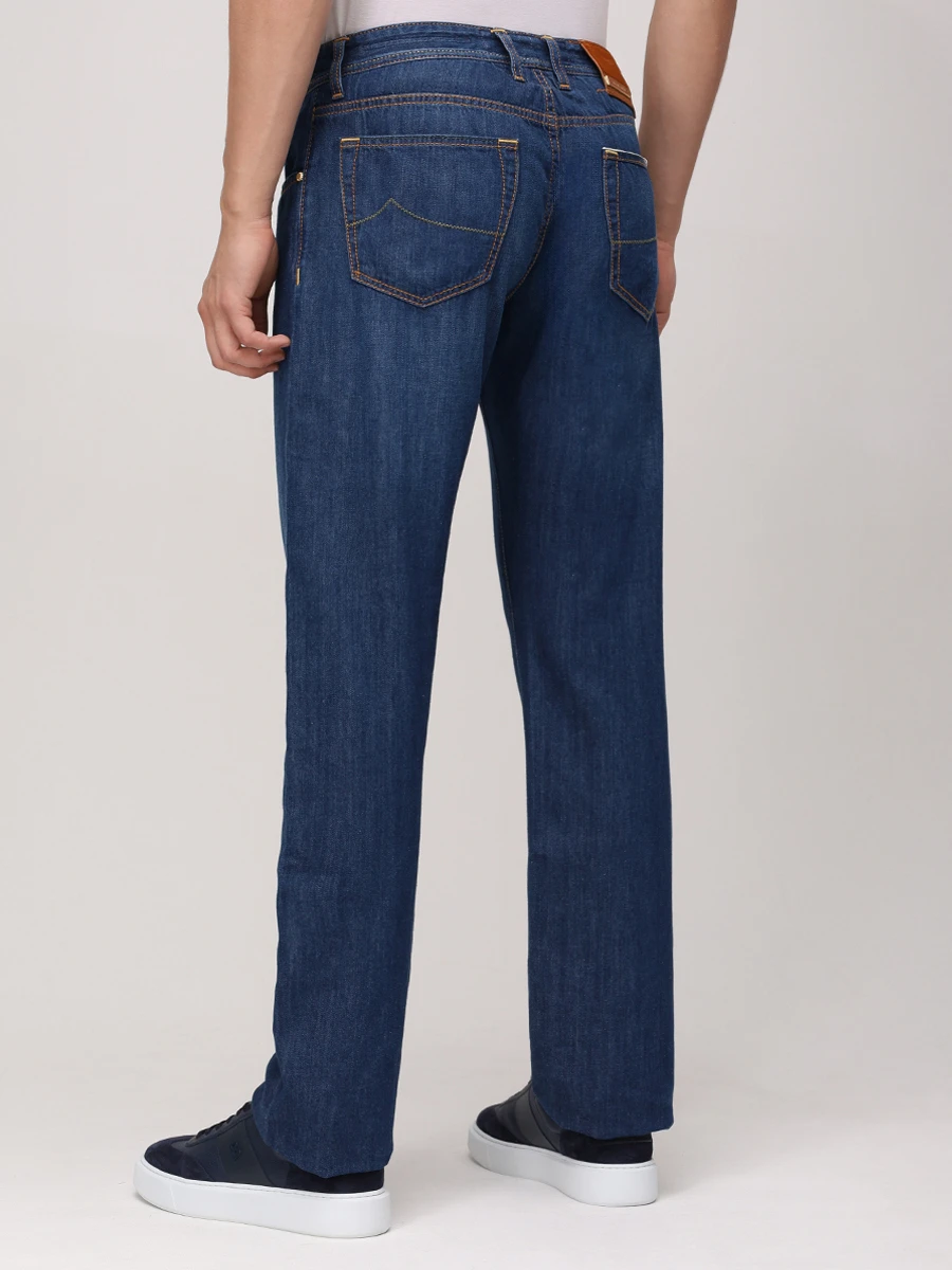 Джинсы Regular Fit хлопковые JACOB COHEN JUL_QL005 060 T732A R2 100D Синий  Фото 3