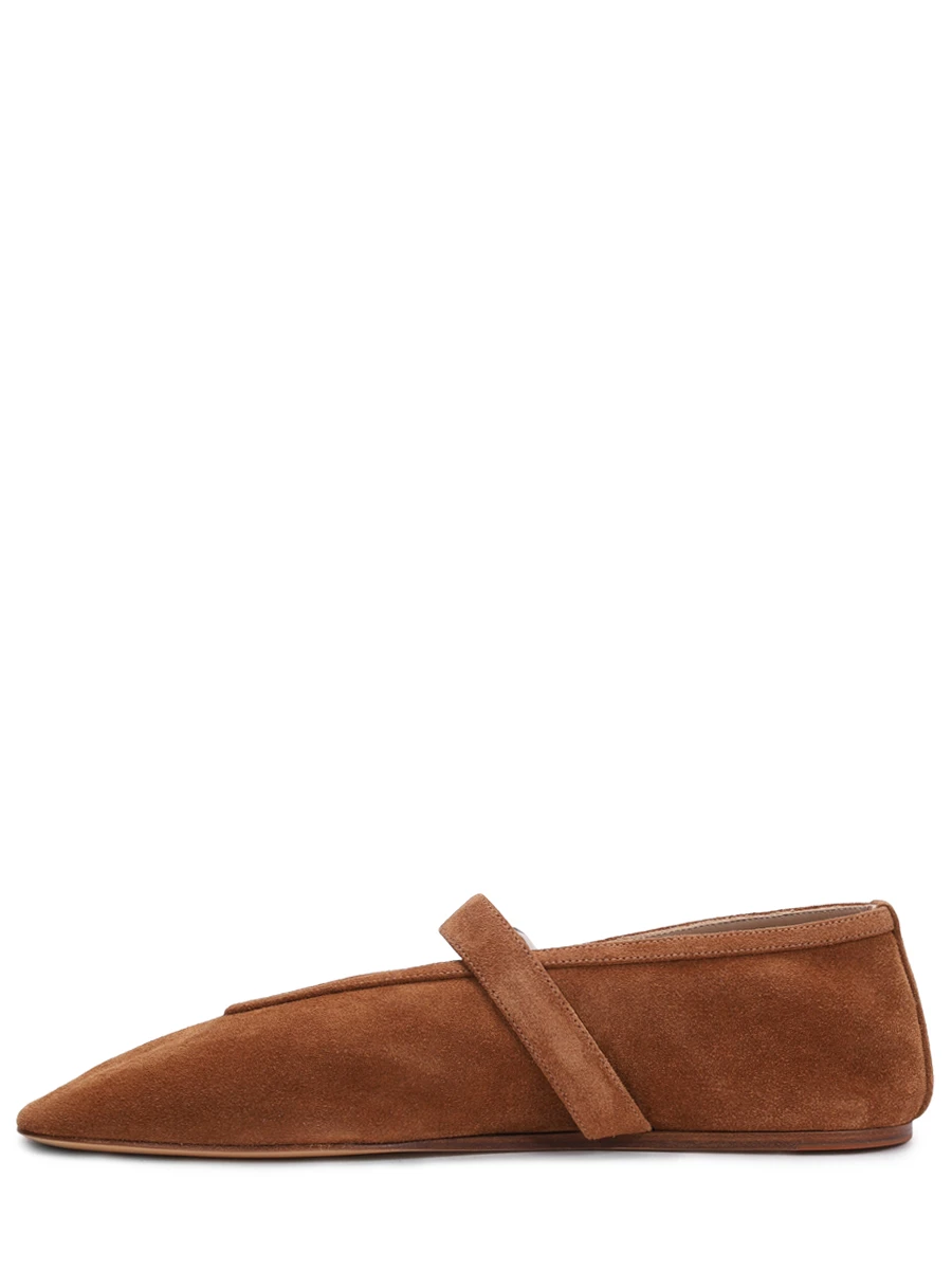 

Балетки замшевые, Коричневый, STE-SUE-COG