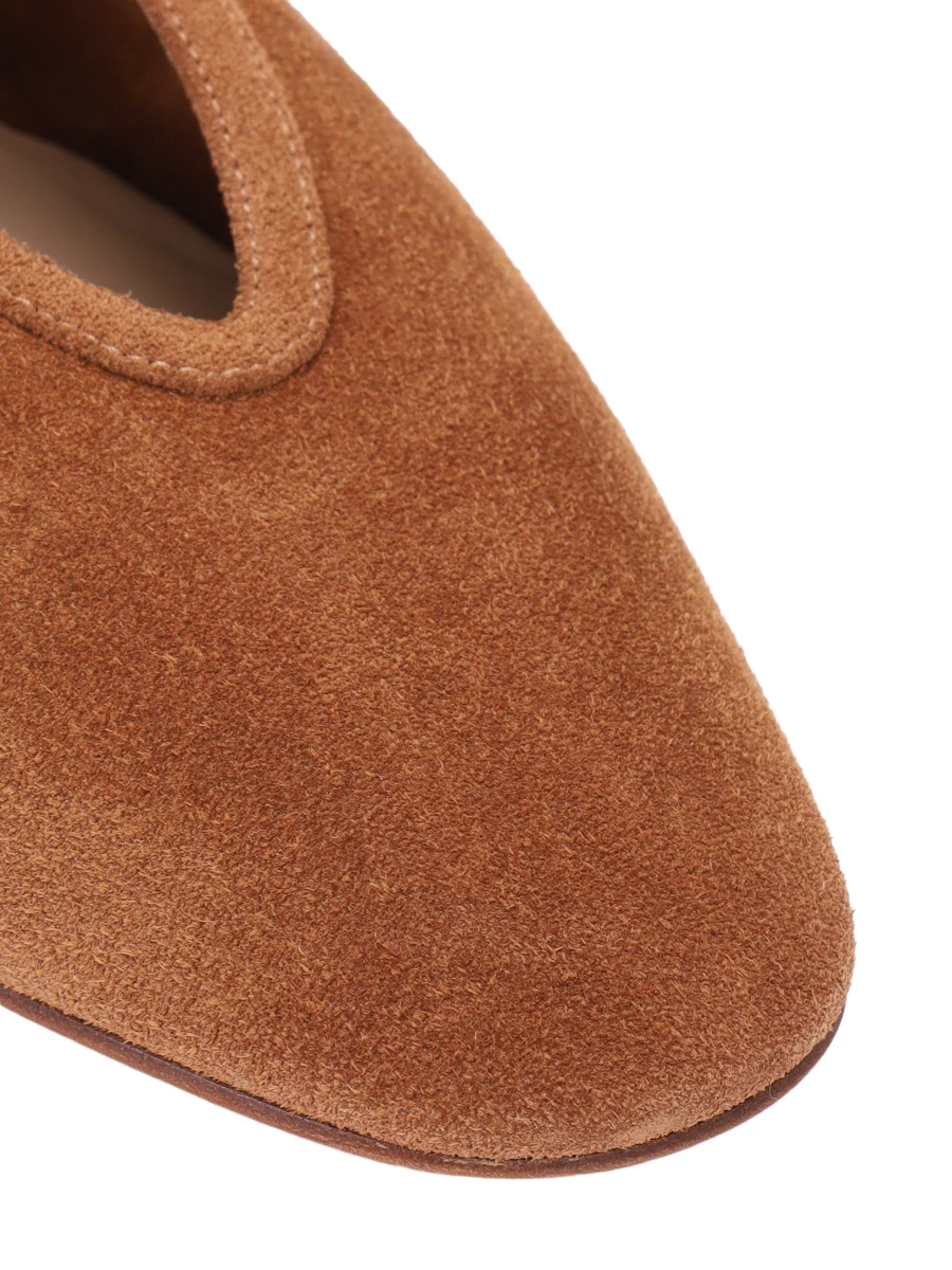 Балетки замшевые LE MONDE BÉRYL STE-SUE-COG Коричневый  Фото 5