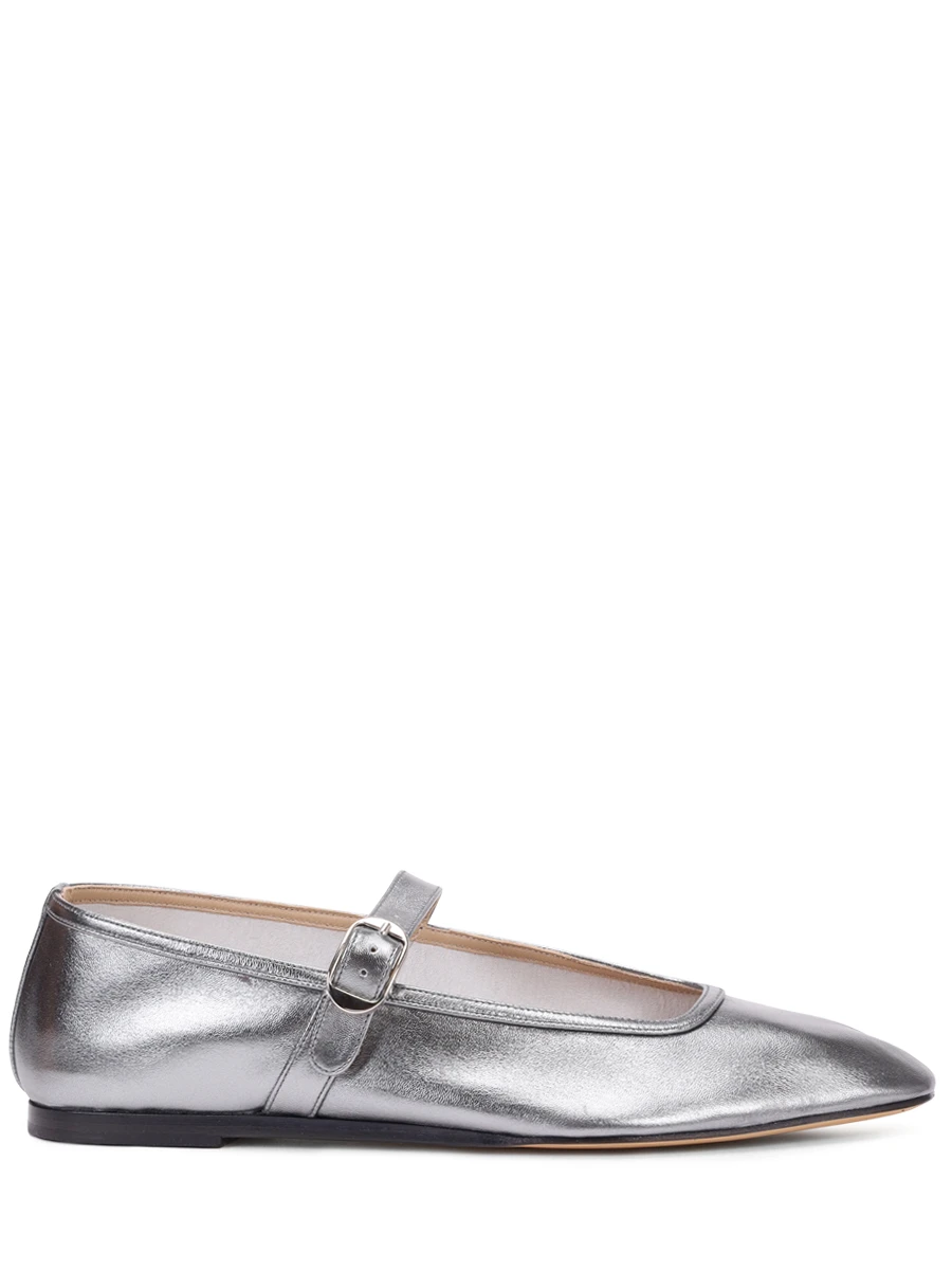 Балетки кожаные LE MONDE BÉRYL BMJ-LEA-SIL Серебряный 