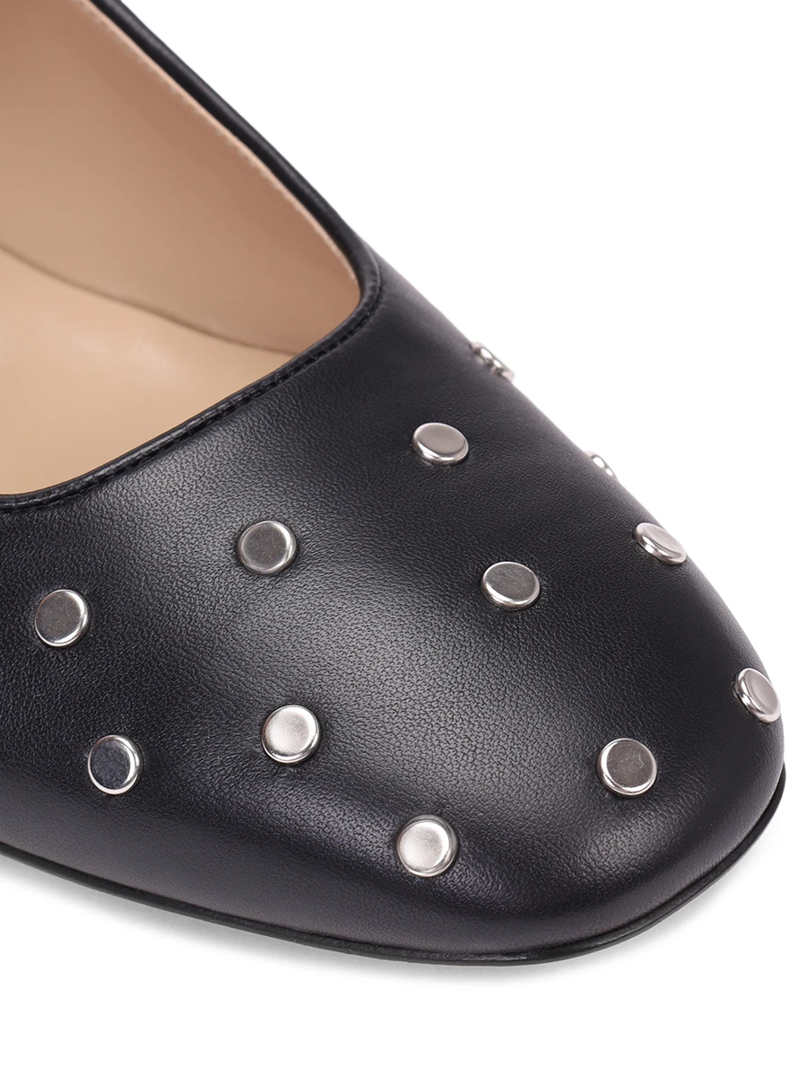 Балетки кожаные LE MONDE BÉRYL MRJ-STD-BLA Черный  Фото 5