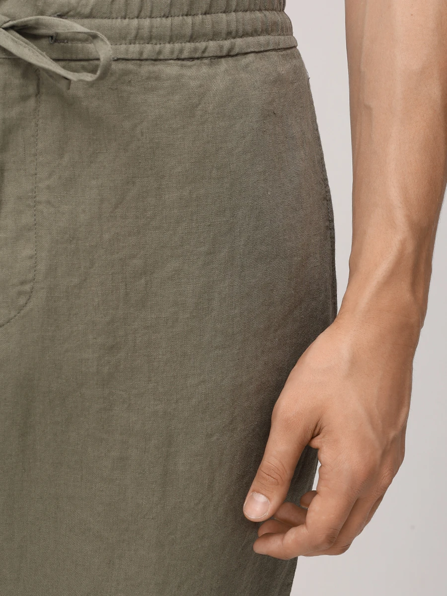 Костюм льняной CANALI 31015/V7003 AE05539 801/R Зеленый  Фото 9