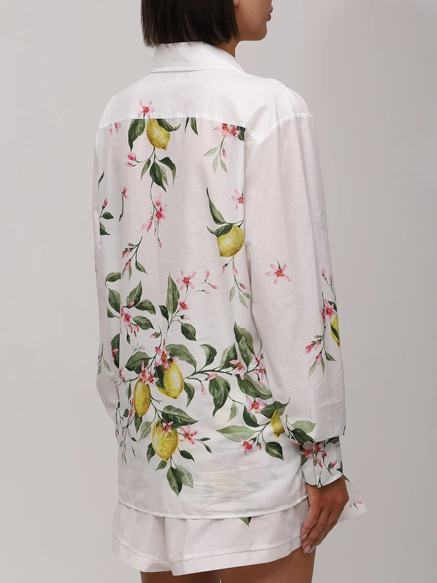 Рубашка хлопковая LAVI BS6WD032 TES0895 Принт  Фото 3