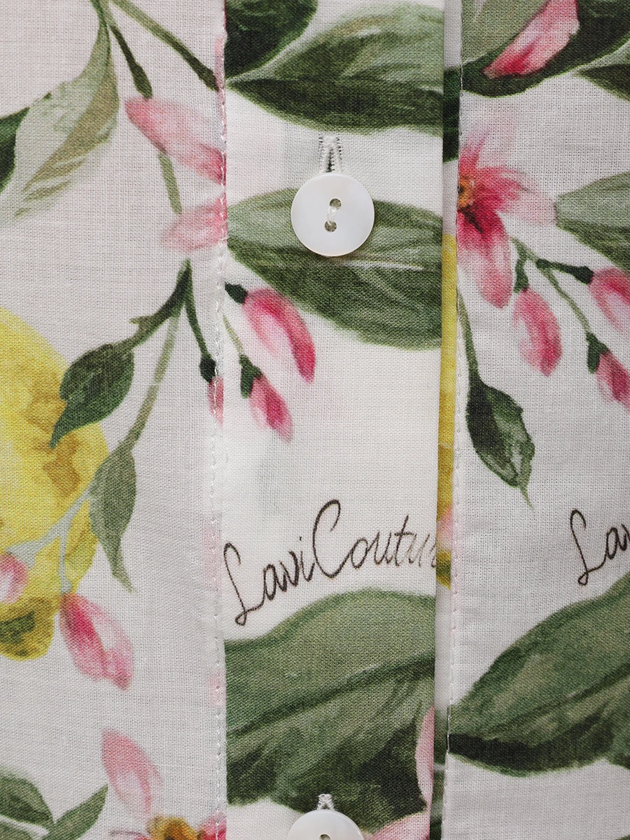 Рубашка хлопковая LAVI BS6WD032 TES0895 Принт  Фото 6