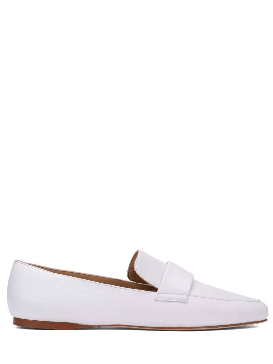 

Лоферы кожаные, Белый, S-3170