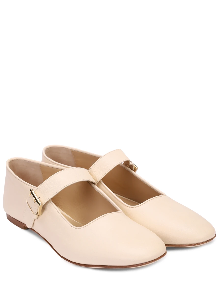 Балетки кожаные FABIO RUSCONI 2005 2690 Кремовый  Фото 2