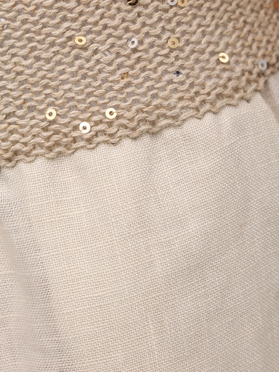 Брюки льняные LE TRICOT PERUGIA 76764 7623 Бежевый  Фото 6