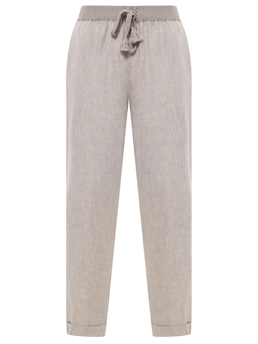 

Брюки льняные, Бежевый, 76764 7558