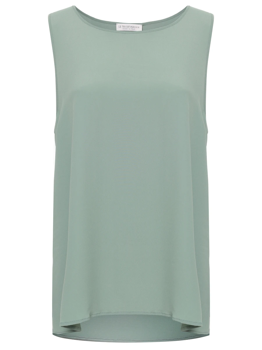 Топ из вискозы LE TRICOT PERUGIA 66979 4336 Зеленый 