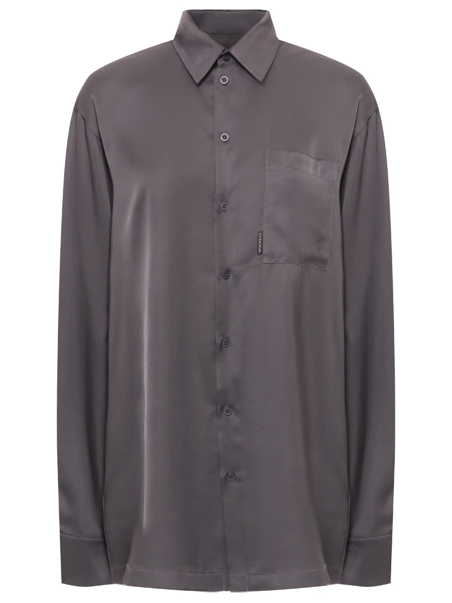 

Рубашка из вискозы, Серый, SHIN0125A135