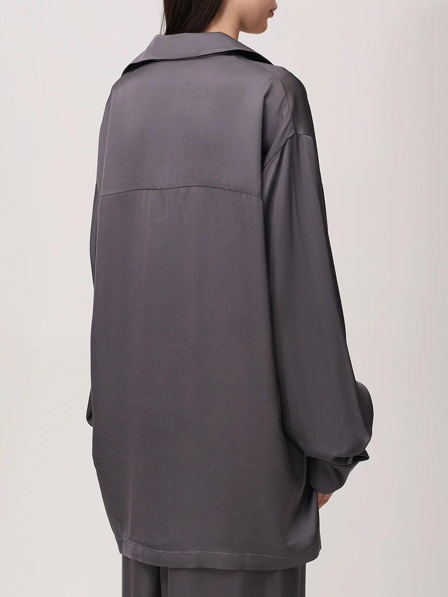 

Рубашка из вискозы, Серый, SHIN0125A135