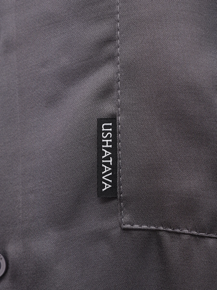 Рубашка из вискозы USHATAVA SHIN0125A135 Серый  Фото 6