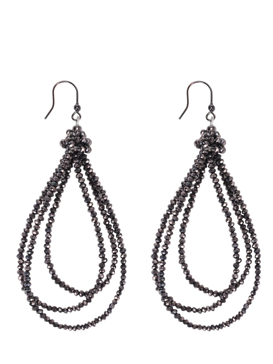 

Серьги с кристаллами, Серебряный, D36EARRINGS3 0971