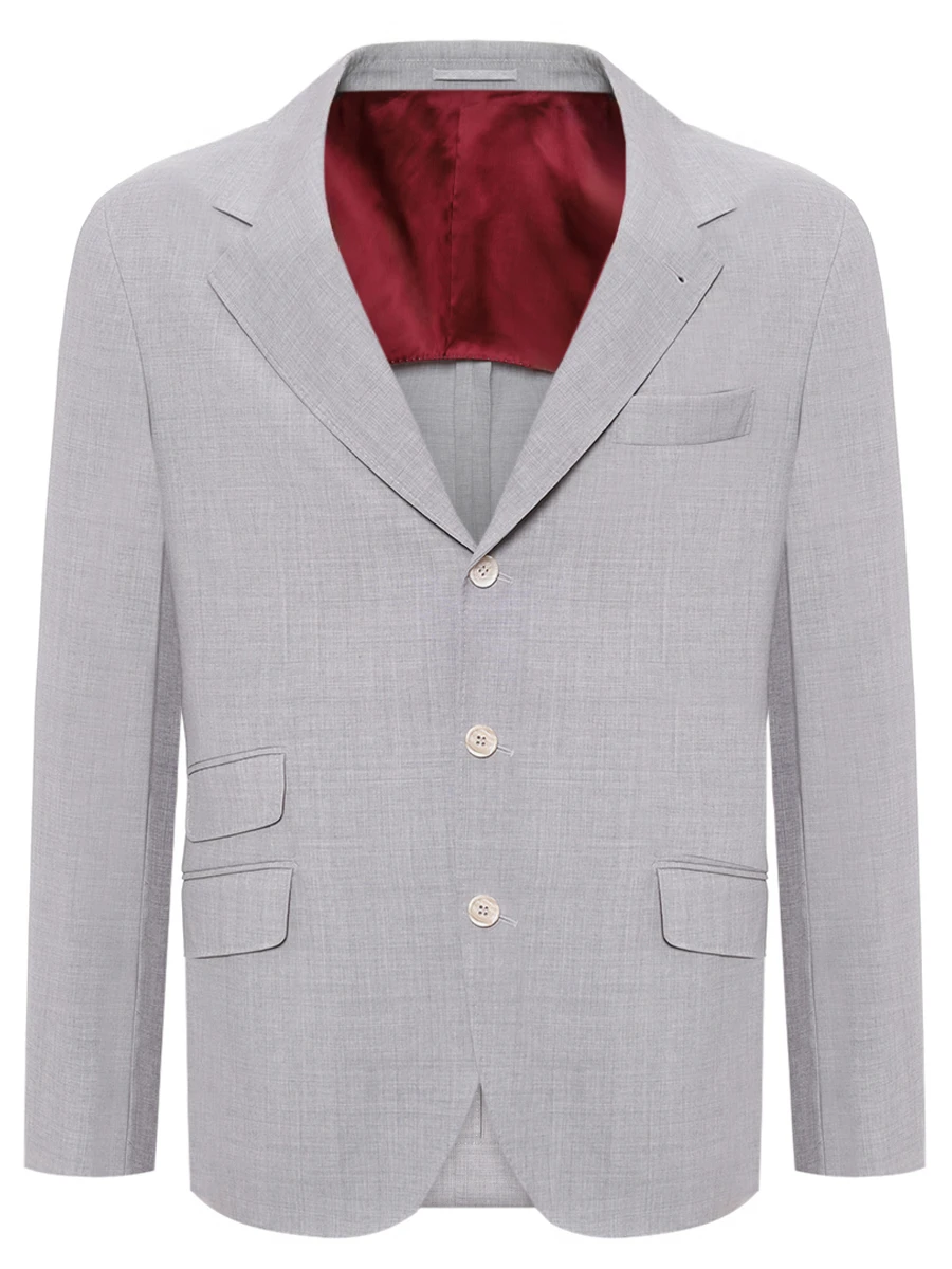 Пиджак шерстяной BRUNELLO CUCINELLI MW464LDWHL C067/Пиджак Серый 