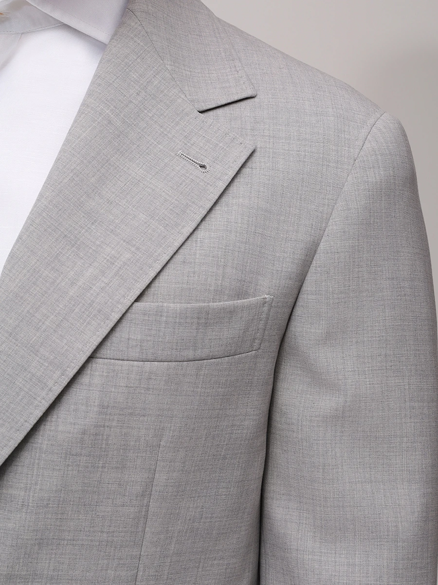 Пиджак шерстяной BRUNELLO CUCINELLI MW464LDWHL C067/Пиджак Серый  Фото 5